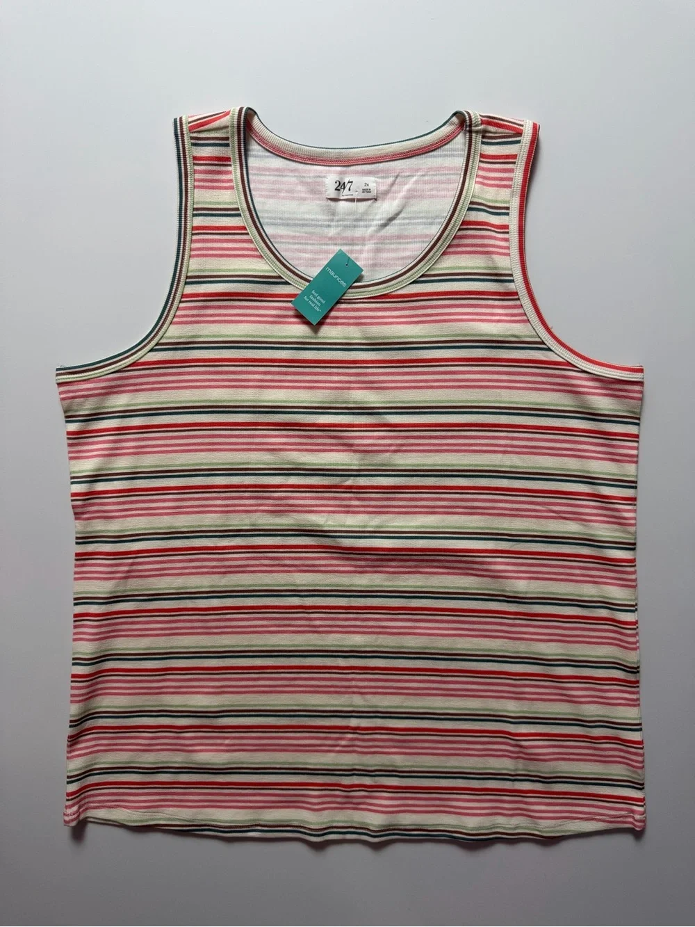 NWT Maurice’s 24/7 Striped Tank, Size 2X